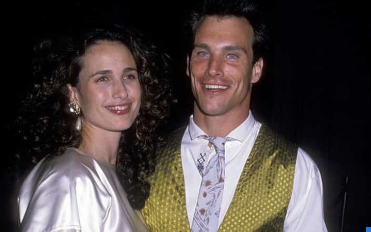 Paul Qualley was spotted with his former partner, Andie MacDowell at MK Club in New York, United States.